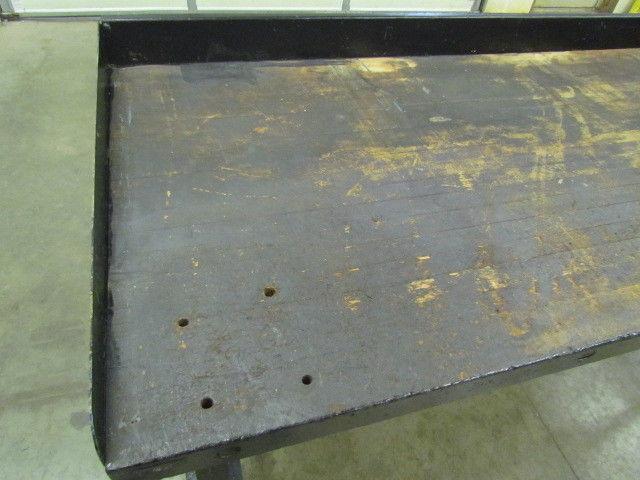 Vintage Industrial Steel Workbench w/ 36x72" Butcher Block Dated 1945 34" High