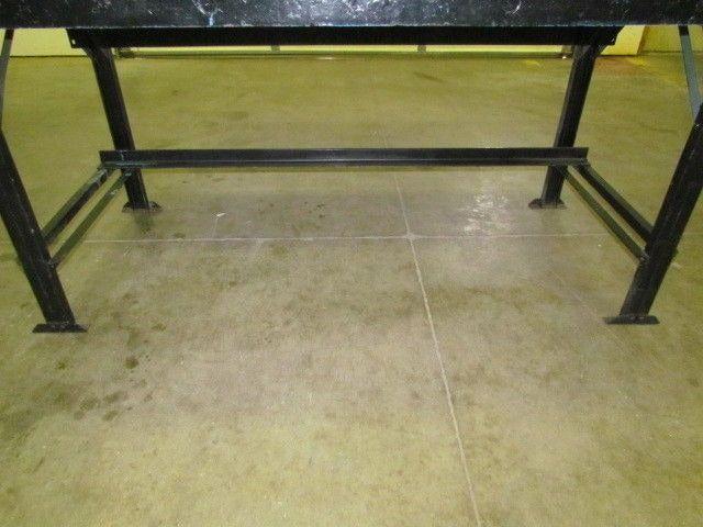 Vintage Industrial Steel Workbench w/ 36x72" Butcher Block Dated 1945 34" High