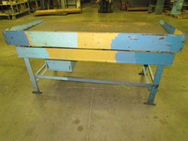 Vintage Industrial Steel Workbench 36x72" Butcher Block 2 1/2" Thick 5 Drawers