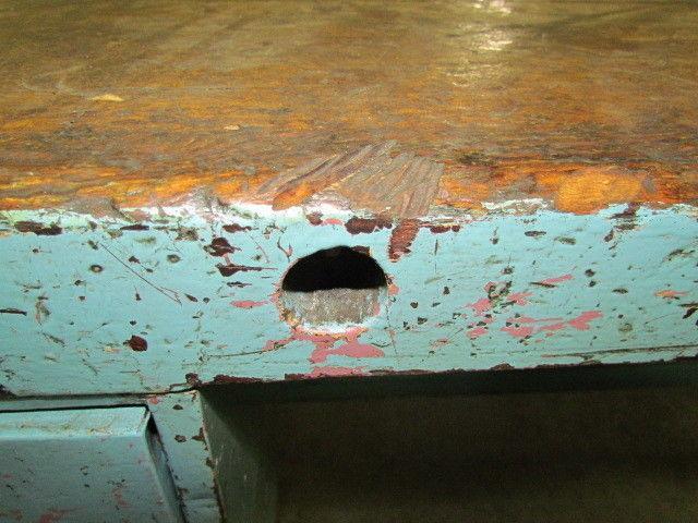 Vintage Industrial Workbench 72x36" Butcher Block 2 1/2" Thick Date 1945 3Drawer