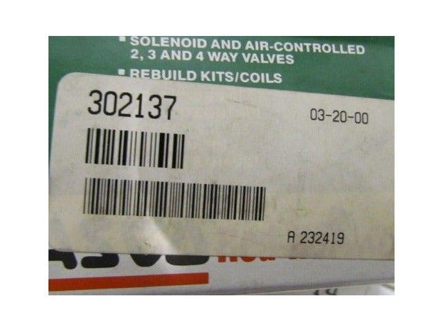 Asco Red HAt 302137 Rebuild Kit NIB