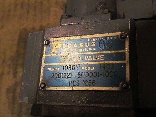 Pegasus Servo Valve 140G 200C227-15C10007-1000 PLS 1286