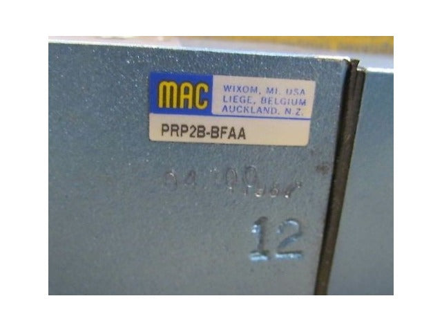 Mac Sandwich Pressure Regulator Valve PRP2B-BFAA
