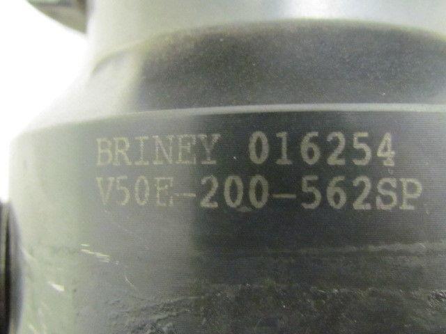 Briney V50E-200-562SP Cat 50 2" End Mill Holder 5 1/2" Projection Coolant