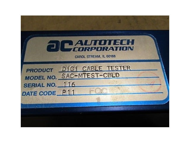 Autotech Corp Digi Cable Tester Sac-MTest-CBLD NIB