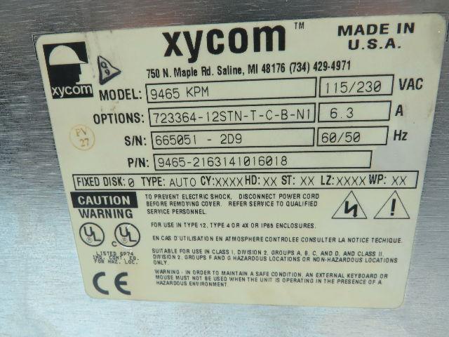 Xycom 9465 KPM Control Panel 115-230VAC 6.3A (Refer To Photos)