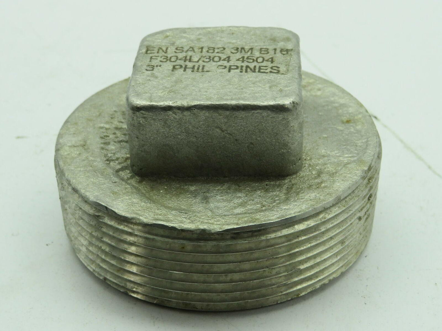 EN SA182 3M B16 F304L/304 4504 3" Stainless Steel Plug