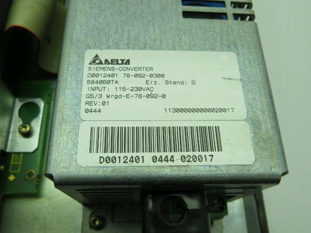 Siemens 6FC5103-0AB03-0AA3 Sinumerik 840C/840CE Operator Panel 115/230V