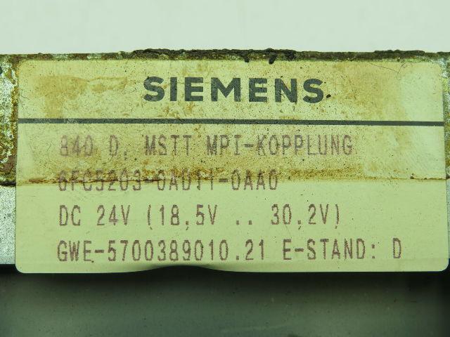 Siemens 6FC5203-0AD11-0AA0 Control Panel 840D 24VDC Version D