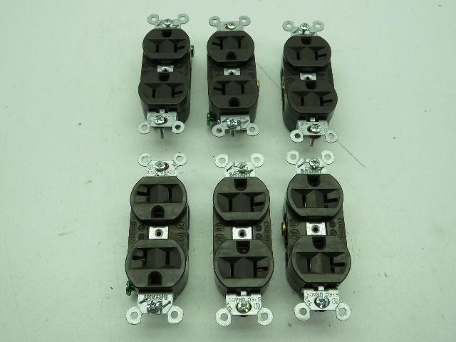 Bryant 20Amp 125Volt Duplex Receptacle LOT OF 6
