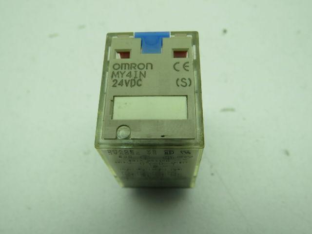 Omron MY4IN Relay 5A 4 Pole 14 Pin 24VDC Lot of 10