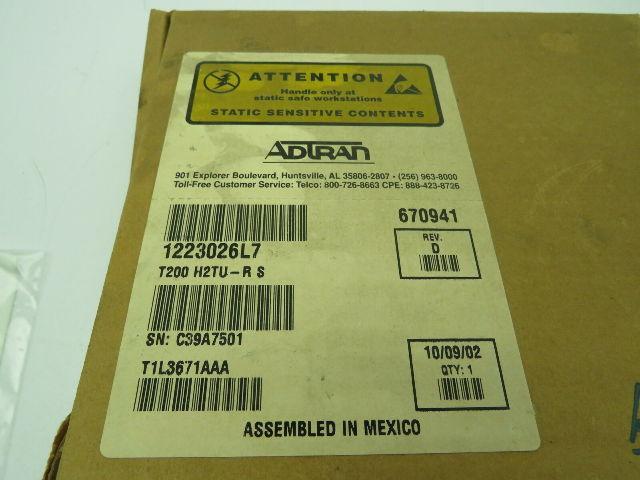 Adtran 1223026L7 T200 H2TU-RS Transceiver Boards