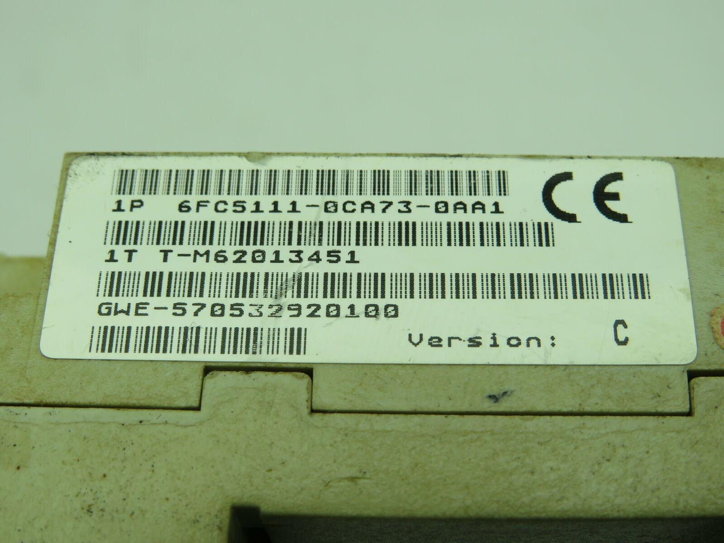 Siemens 6FC5111-0CA73-0AA1 PLC 8 Slot Chassis Backplane Rack Version C