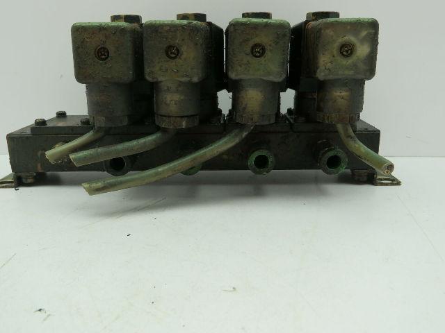 CKD GAB4X Single Solenoid Pneumatic Valve Bank Manifold 110V