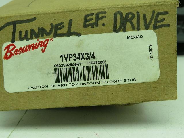 Browning 1VP34X3/4 Variable Pulley 3/4" Shaft Lot of 4