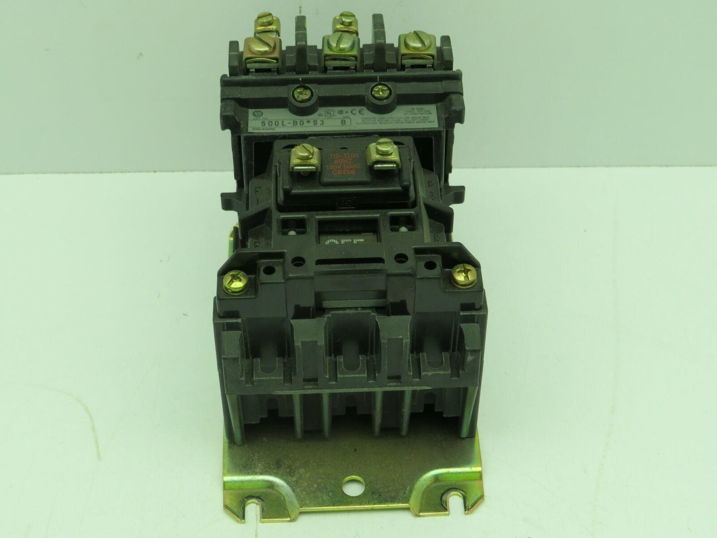 Allen Bradley 500L-B0D93/B Lighting Contactor 3 Pole 30A 120V Coil Series B