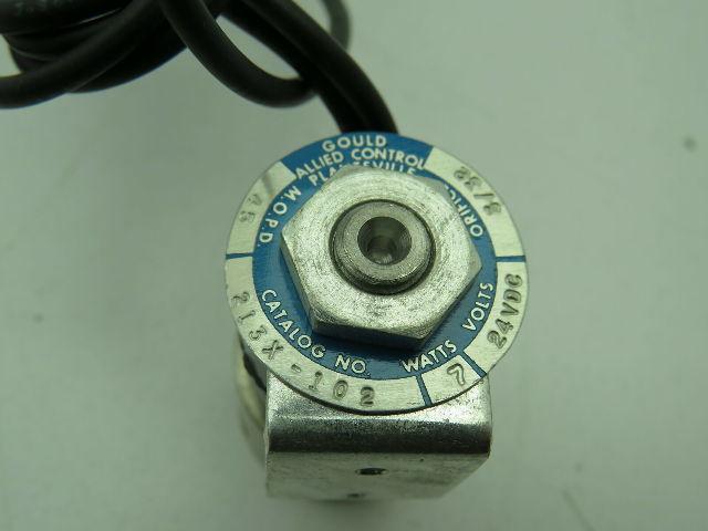 Gould Allied Control 213X-102 Solenoid Valve 24 VDC