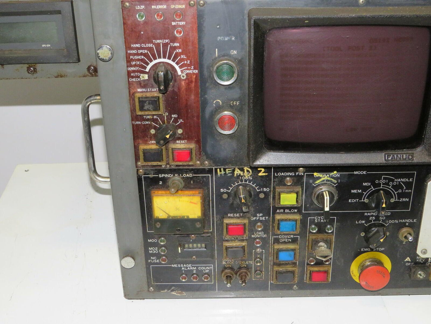 Fanuc System 6T Operator Interface Control Panel