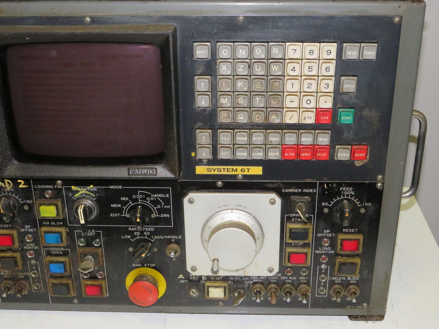 Fanuc System 6T Operator Interface Control Panel