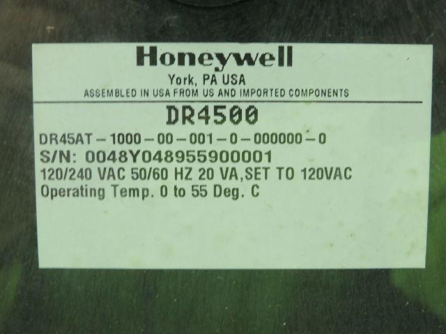 Honeywell DR45AT-1000-00-001-0-000000-0 Chart Recorder 120/240V DR4500