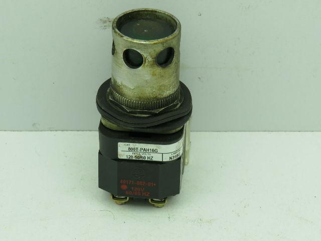 Allen Bradley 800T-PAH16G/T Illuminated Green Push Button 120V Series T