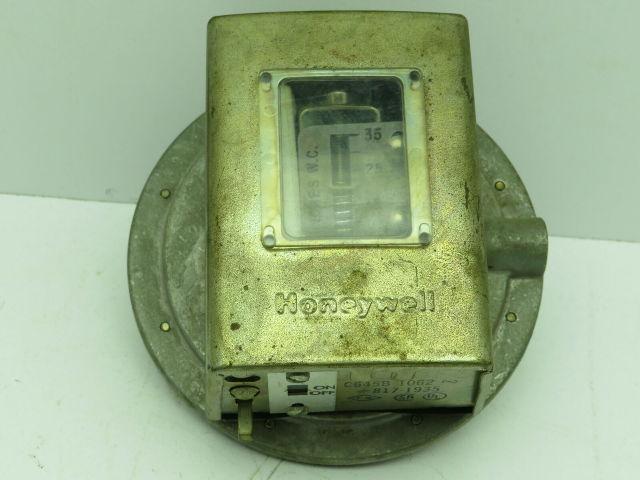 Honeywell C645B 1062 Pressure Switch Gas/Air 5-35 in H2O Manual Reset