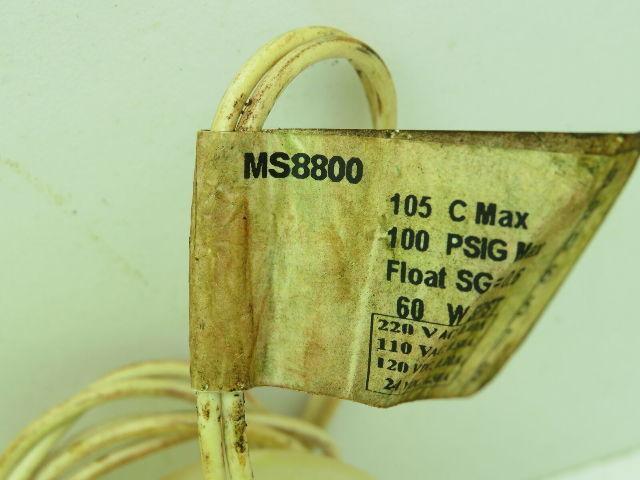 Madison MS8800 Tank Float Liquid Level Switch Polypropylene 1/4" NPT Lot of 2