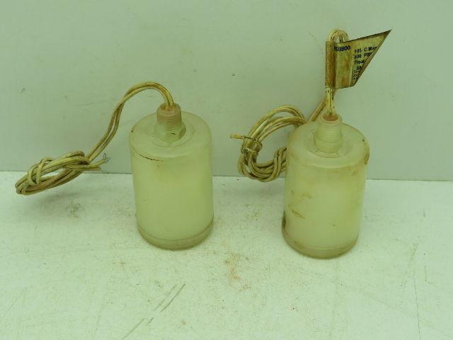 Madison MS8800 Tank Float Liquid Level Switch Polypropylene 1/4" NPT Lot of 2