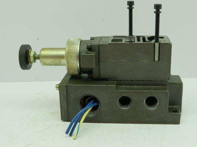 Numatics 081RS100J000000 Pneumatic Pressure Regulator Manifold Block Base