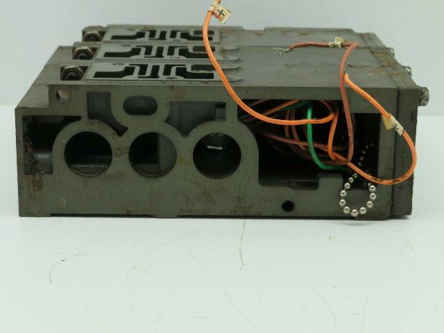 Numatics Mark 15 FlexiBlok 3 Manifold Block Base Assembly with End Plate 1/4 NPT