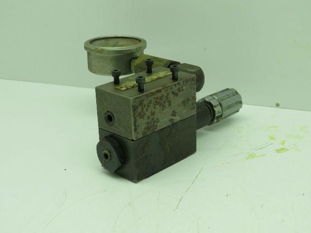 Daikin Kogyo MG-02P-03-30-T-08 Hydraulic Pressure Reducing Valve with Gauge