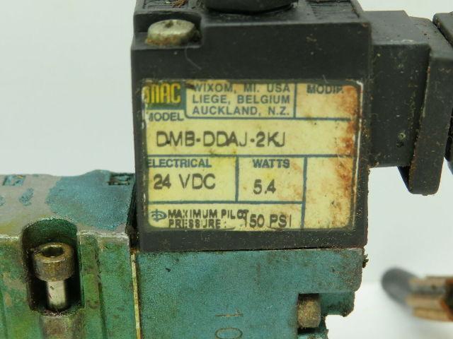 Mac 413A-00A-DM-DDAJ-2KJ Solenoid Valve DMB-DDAJ-2KJ 24VDC 5.4W 150PSI Lot of 2