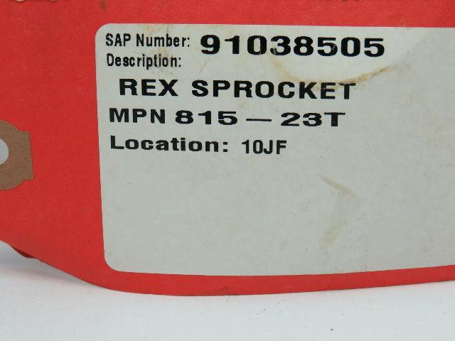 Rexnord 815-23T Tabletop Conveyor Chain Grooved Sprocket 23T 1-1/2" Bore