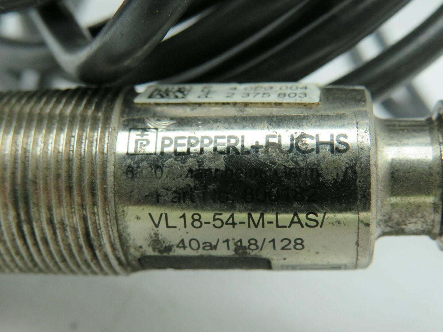 Pepperl+Fuchs VL18-54-M-LAS/40A/118/128 Photoelectric Sensor 10-30VDC