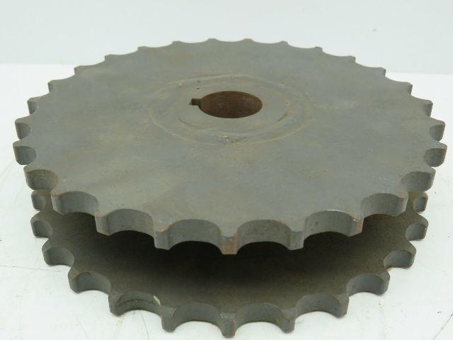 Browning FV27 Conveyor Chain Double Row Sprocket #60 3/4" Pitch 27 Teeth 1" Bore