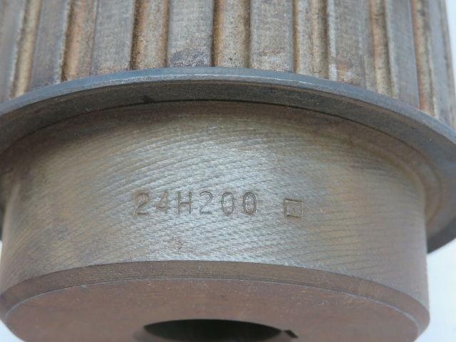 24H200 Timing Gear Belt Pulley Sprocket 1/2" Pitch 24T 2" Belt 1" Bore 24HB200