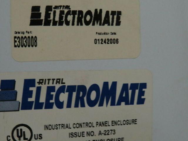 Rittal Electromate JIC Box Control Panel Enclosure Type 12/13 30" x 30" x 8"