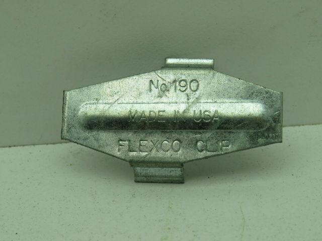 Flexco 190 Steel Hold Down Clips for Quick-Fit Belt Fastener 190 Lot of 60 pcs