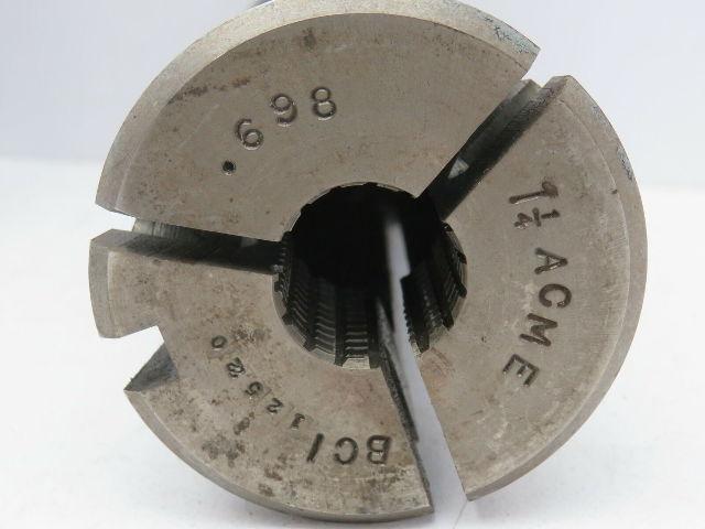 ACME Serrated Grip Collet .698" x 1-1/4" Round BCI 12520 Lot of 2