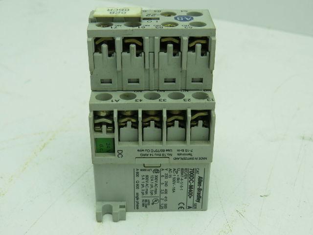 Allen Bradley 700DC-M400*/A Control Relay 600VAC 5A Ser A W/195-MA22/A Lot of 6