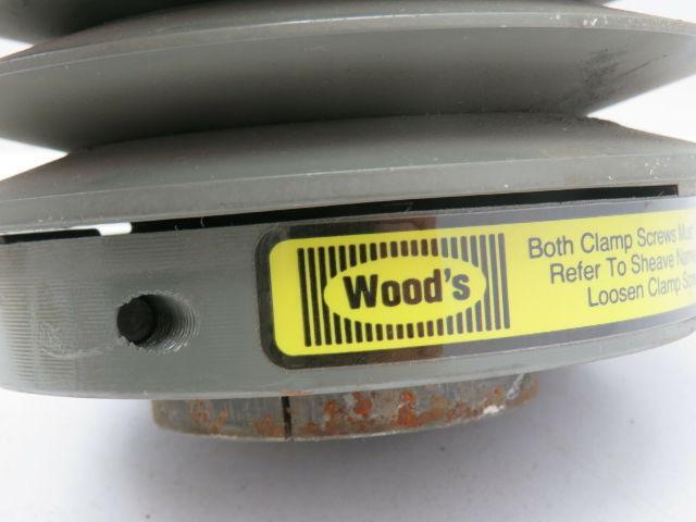 TB Woods SVS49B3 Variable Pitch/Speed B-Belt Pulley 3 Groove 1-3/8" Bore