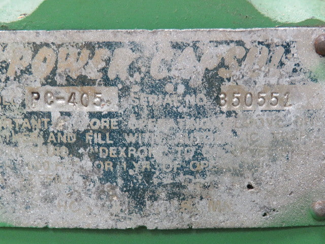 Power Capsuls PC-405 Pneumatic Clutch Brake 7/8" Dual Shaft Foot Mount