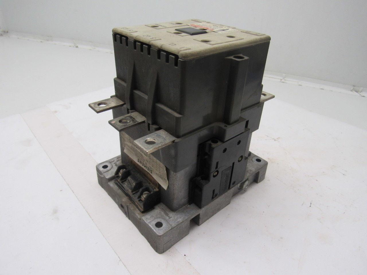 Siemens 3TB5217-0A Motor Contactor Starter 135A 600V 3PH 3-Pole 120V Coil Size 4