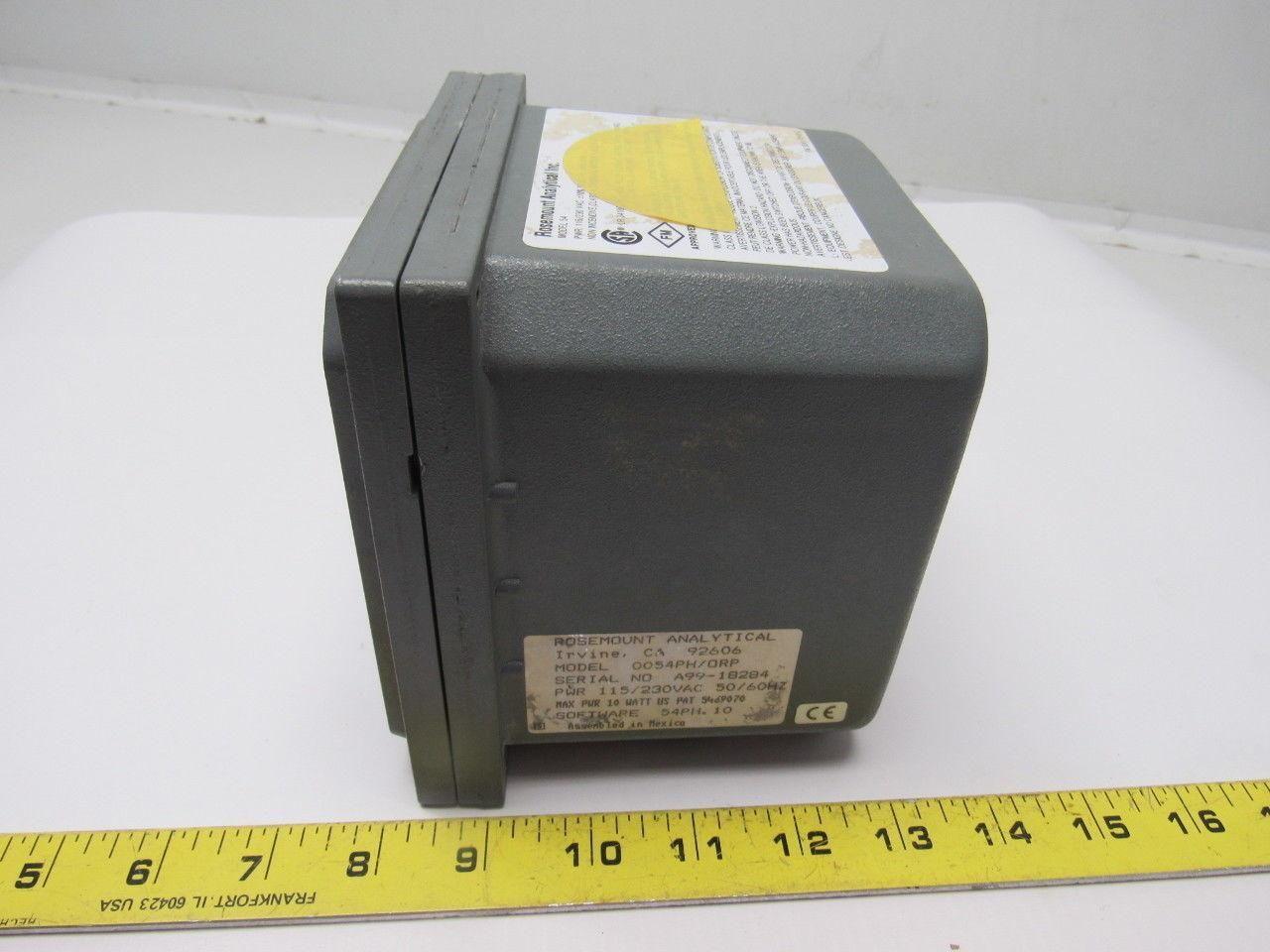 Rosemount 54EPH/ORP Analyzer Controller 115/120V 60Hz 10W