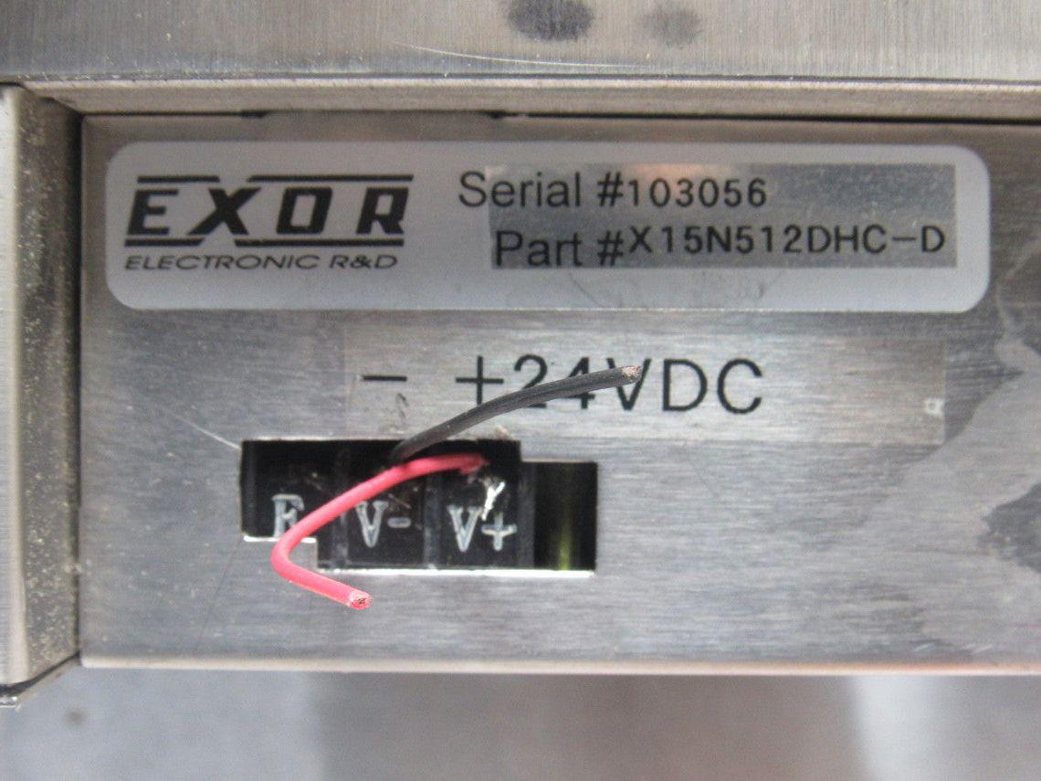 EXOR R&D X15N512DHC-D 15" Industrial Computer Monitor HMI 24VDC