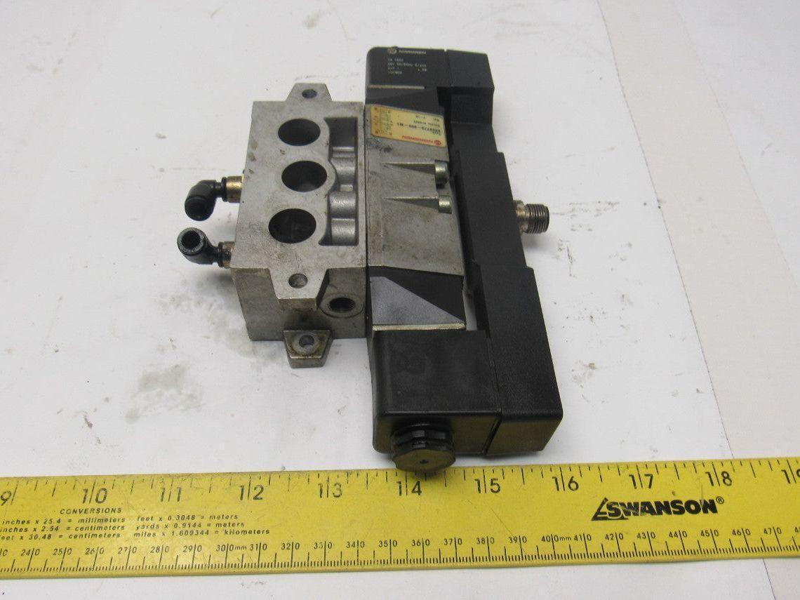 Norgren SXE9773-850-M1 Pneumatic 5/3 Solenoid Operated Air Valve 24V Coil