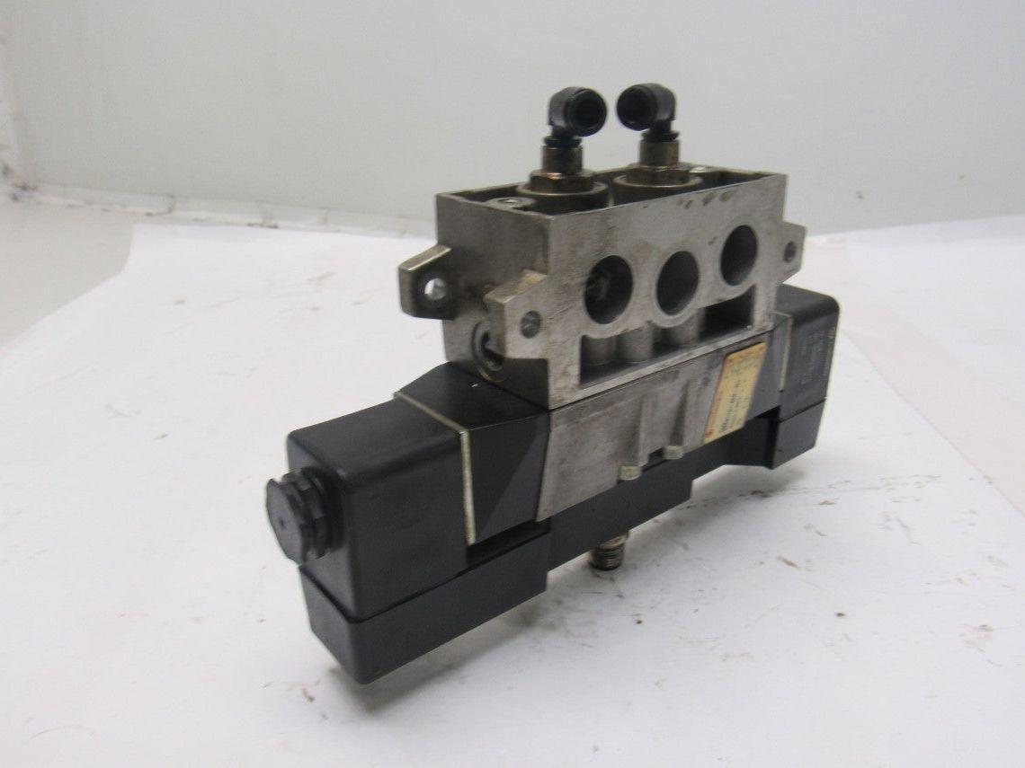 Norgren SXE9773-850-M1 Pneumatic 5/3 Solenoid Operated Air Valve 24V Coil