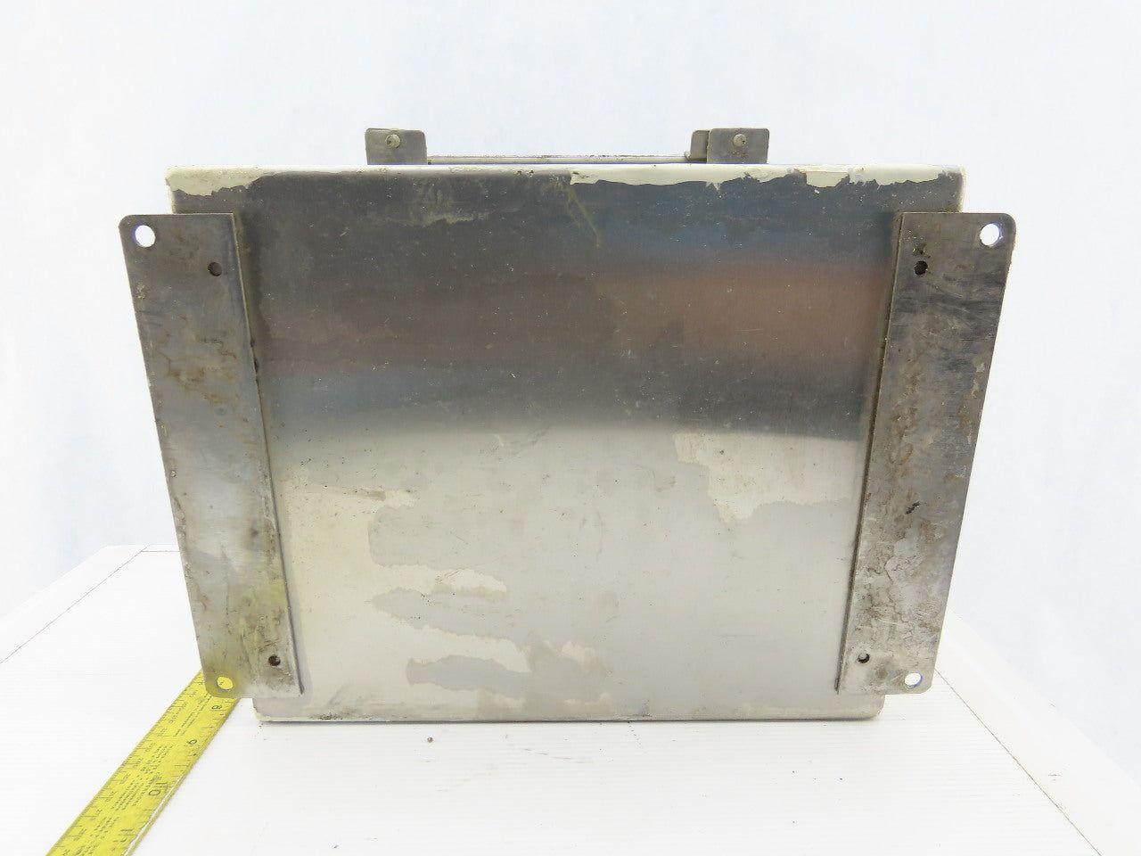 SCE 121006CHNFSS 12x10x6" Hinged Door Stainless Steel Electrical Enclosure