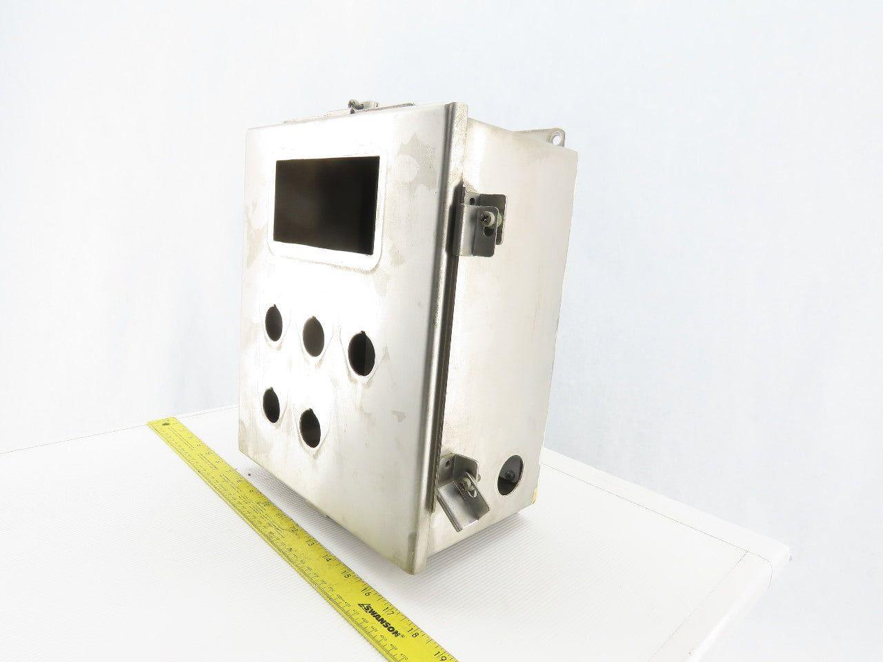 SCE 121006CHNFSS 12x10x6" Hinged Door Stainless Steel Electrical Enclosure