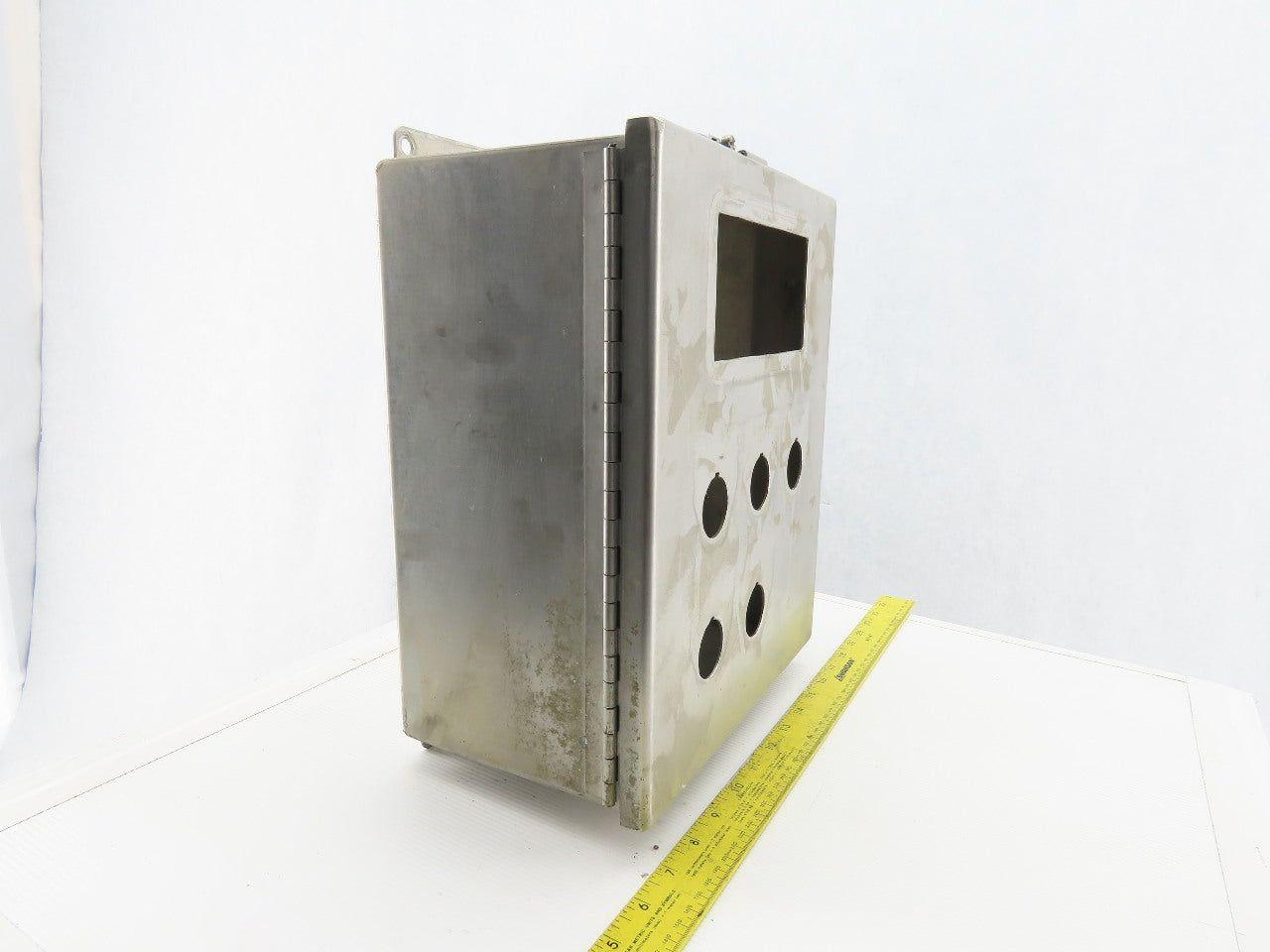 SCE 121006CHNFSS 12x10x6" Hinged Door Stainless Steel Electrical Enclosure